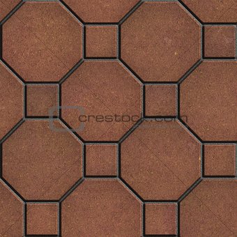 Brown Pavement, Seamless Tileable Texture.