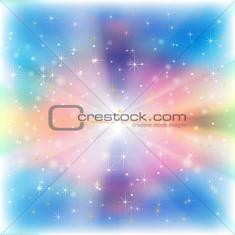 abstract celebration background with snowflakes and stars