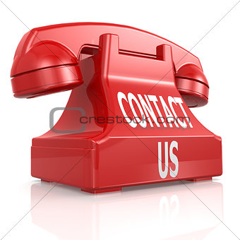 Red contact us phone