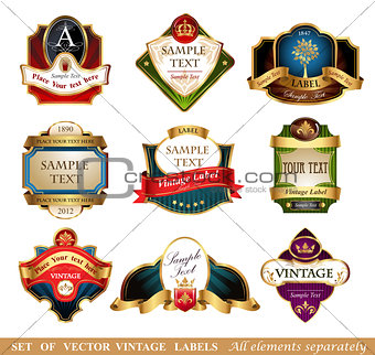 Vector labels and frames.