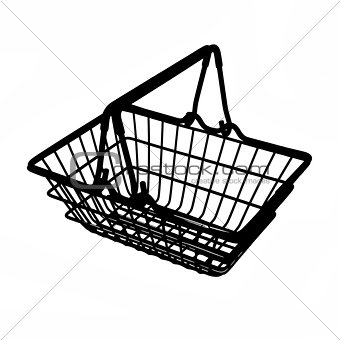 Shopping cart silhouette