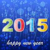 2015 year greeting card design version
