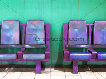 empty waiting area chairs