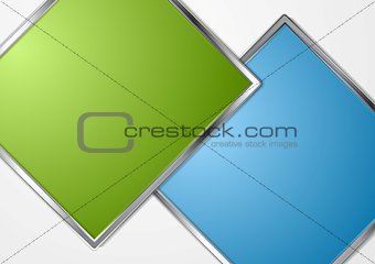 Metal squares abstract background