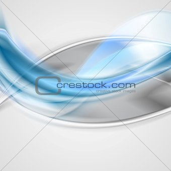 Bright waves background. Gradient mesh and blend included