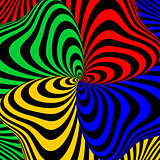 Design colorful swirl movement illusion background