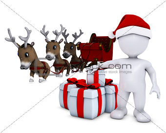 morph man santa and reindeer