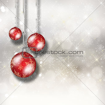 Christmas bauble background
