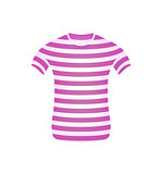 Striped t-shirt in pink and white design