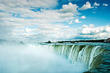 Water falling in Niagara Falls