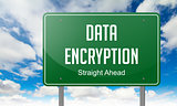 Data Encryption on Highway Signpost.