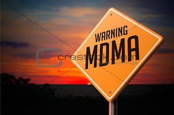MDMA on Warning Road Sign.