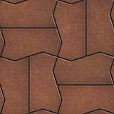 Brown Brick Pavers. Seamless Texture.