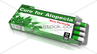 Cure For Alopecia, Red Open Blister Pack.