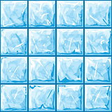 Blue ice seamless pattern