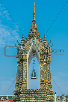 bell dome Wat Pho temple bangkok Thailand
