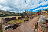 Chincheros ruins peruvian Andes  Cuzco Peru