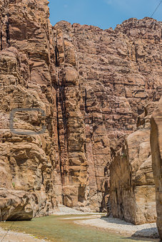 canyon wadi mujib Jordan