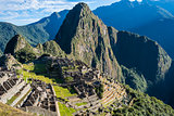 Machu Picchu ruins peruvian Andes  Cuzco Peru