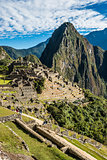 Machu Picchu ruins peruvian Andes  Cuzco Peru