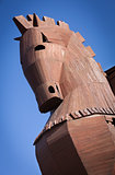 Reconstructed Trojan Horse at Troy in Turkey