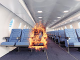 fire in the airplane