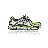 Sport sneakers, sketch for your design