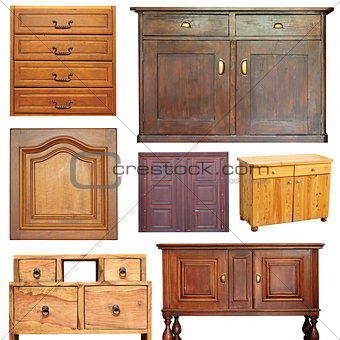 old wooden furniture collection