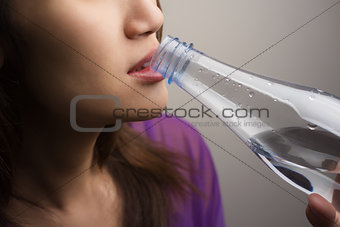 Drinking some water