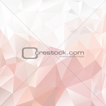 vector polygonal background pattern - triangular design pink colors - pastel