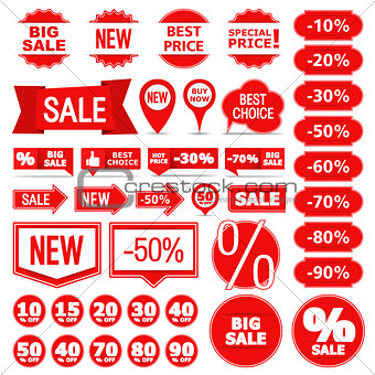 Sale Banners, Labels and Stickers