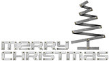 Merry Christmas Metal Folding Ruler Christmas Tree