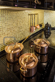 kitchen copper utensils