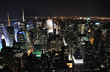 Wide view of NYC at night (from ESB)