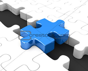 the blue puzzle piece