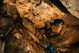 Jasovska Cave (Slovakia) - stone wall texture