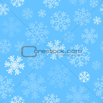 Abstract christmas seamless pattern background with snowflakes