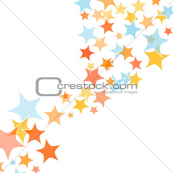 Abstract colorful stars background