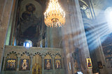 Georgia_inside of Svetitskhoveli Cathedral in Mtskheta 