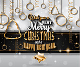 New Year and Happy Christmas background