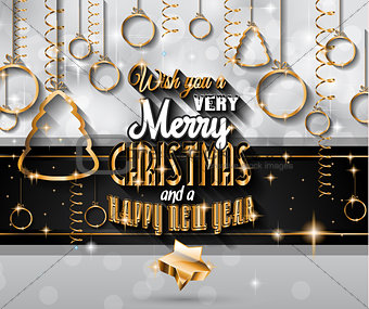 New Year and Happy Christmas background