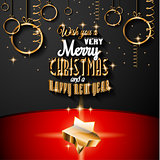 New Year and Happy Christmas background for your flyers