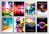 Set of Club Flyer design, Party poster templates