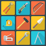 flat house remodel tools icons