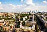 Warsaw aerial view