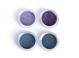 Mineral eye shadows in pastel colors  