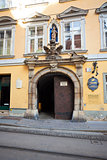 Typical yellow building facade from  Graz, Austria