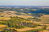 Agricultural green landscape od Prigorje region