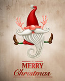 Happy Christmas elf Greeting card