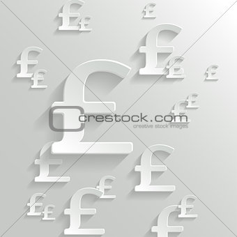 Abstract Background with Pound  Symbol.